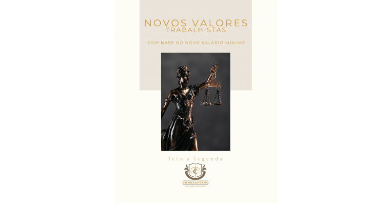 Atualização trabalhista com o novo salário mínimo